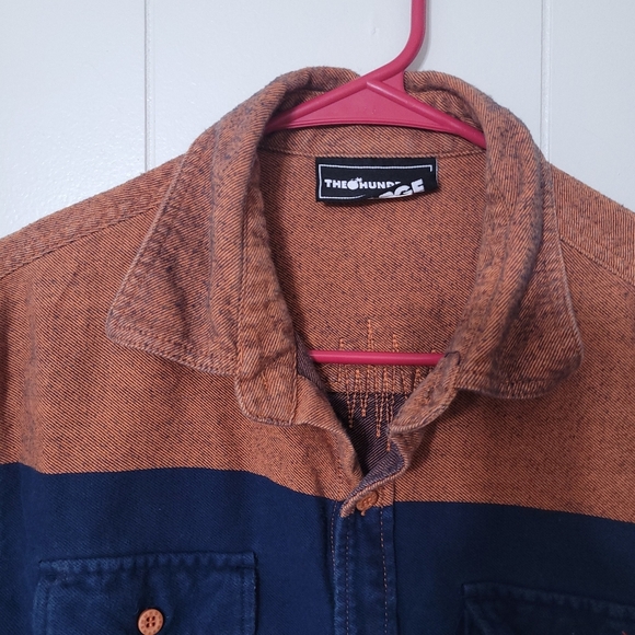 The Hundreds Long Sleeve Botton Up Shirt Blue Size XL - Picture 2 of 10